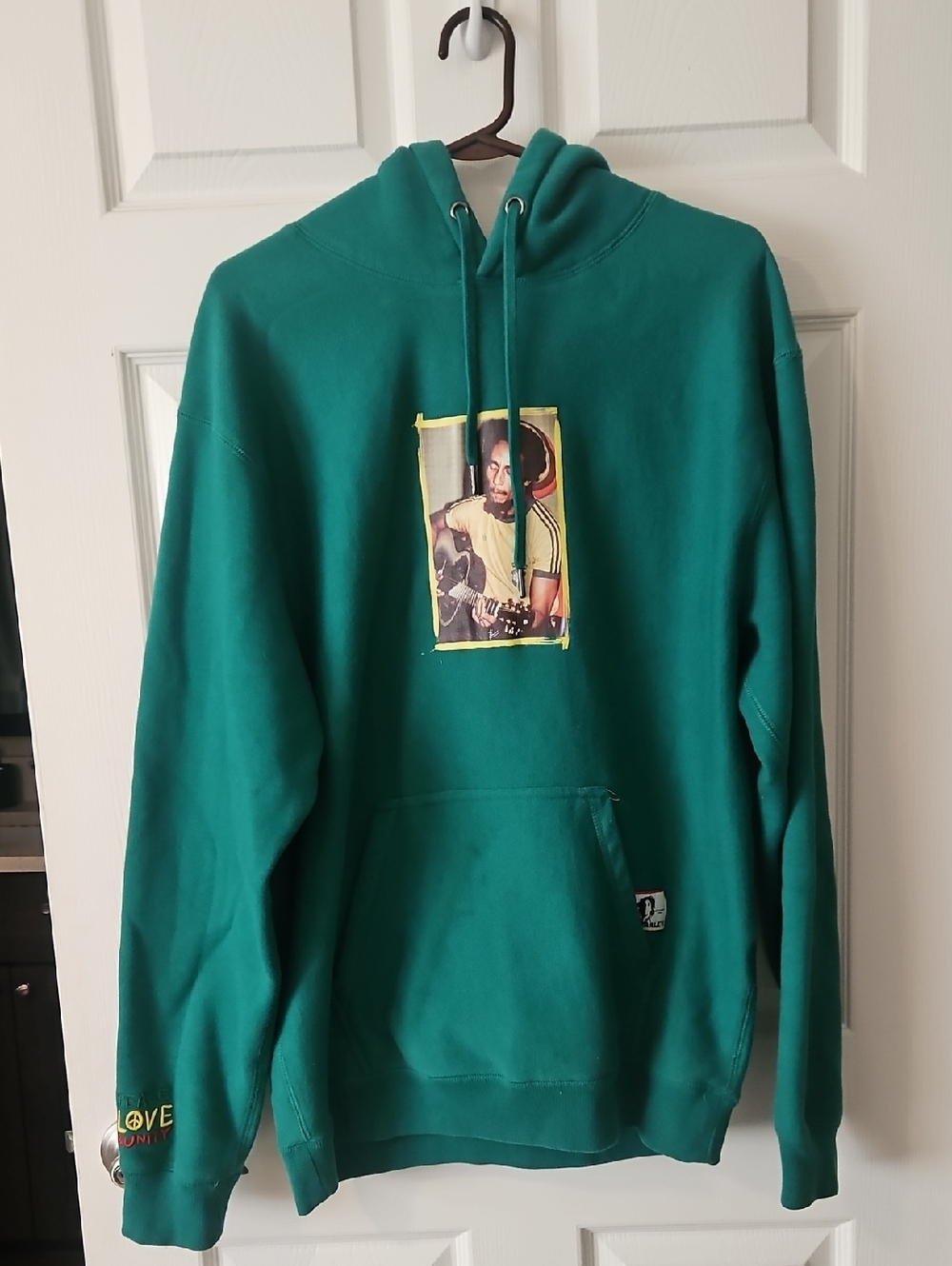 Green Graphic Pullover Hoodie - Men